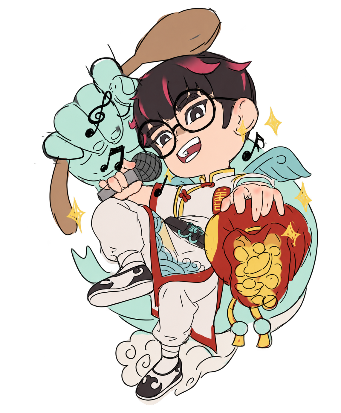 FUKU character singing